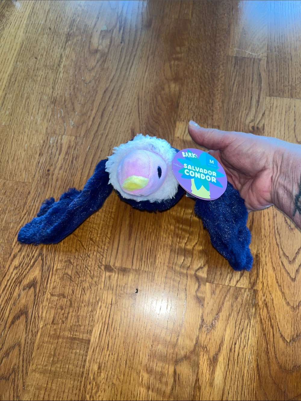 Bark Salvador Condor Plush Toy - Navy Wings & Pastel Face